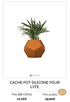 Cache pot silicone pour Lyfe