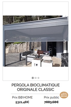 Pergola Bioclimatique originale classic